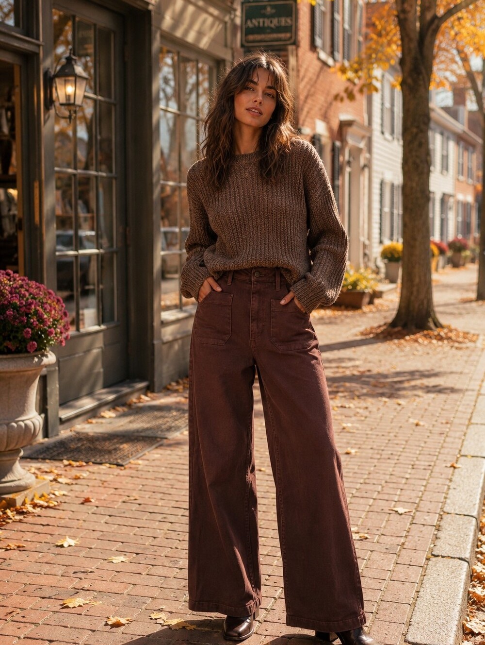 Just Black The Sailor Pocket Wide Leg Denim Jeans